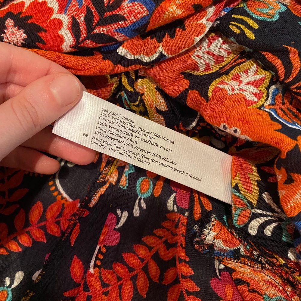 Band of Gypsies black, orange, & red boho dress size mediun - Picture 16 of 16